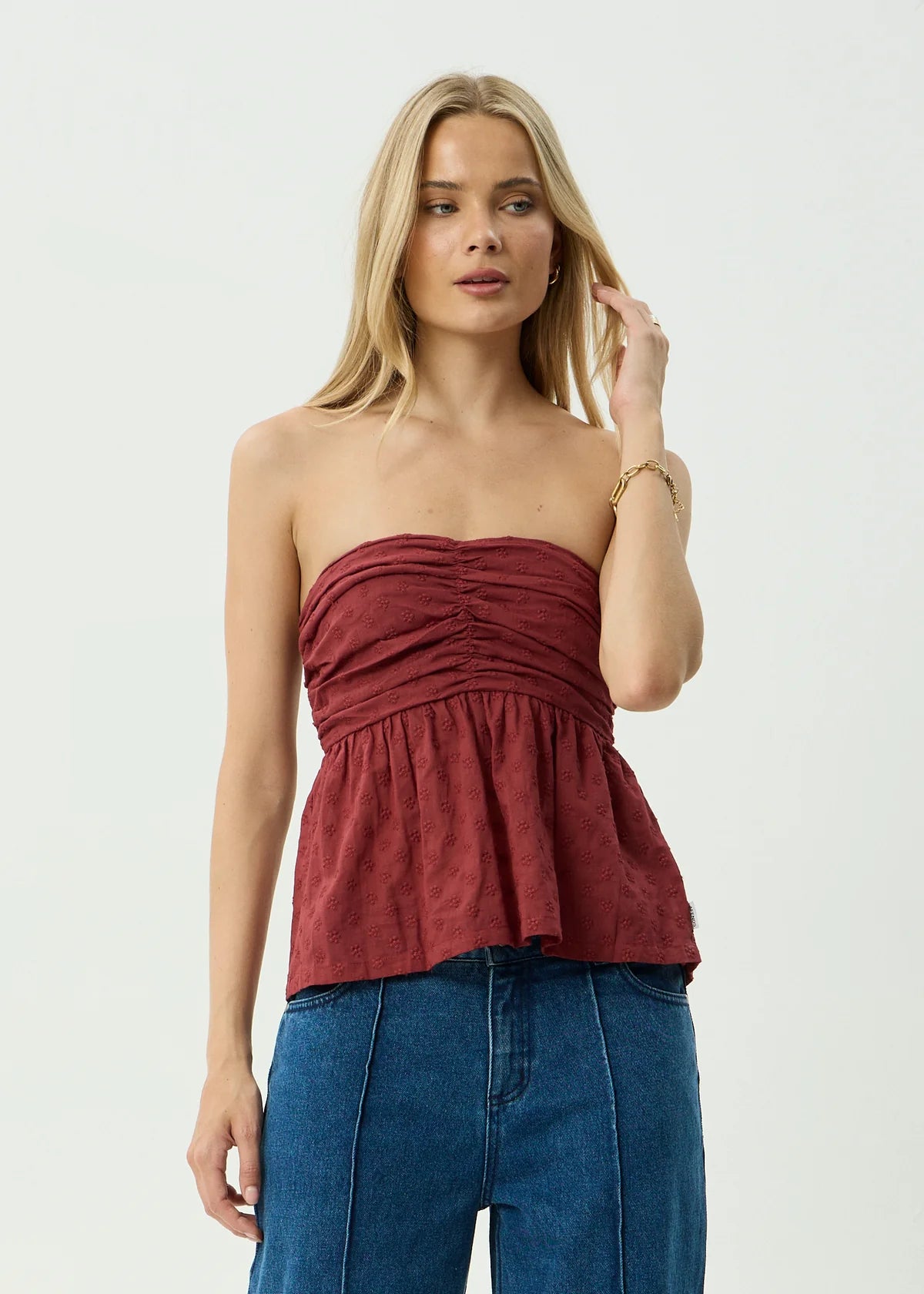 Juni - Strapless Top - Ruby Anglaise