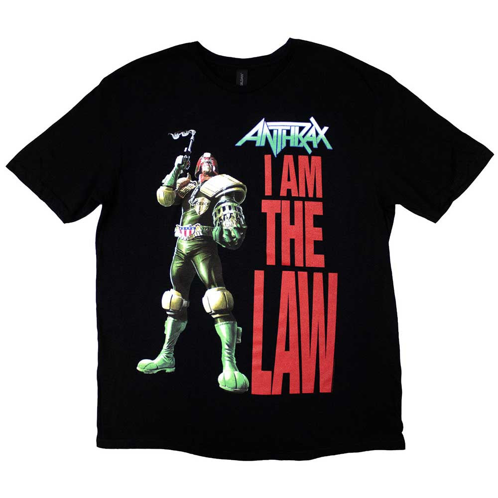 Anthrax I Am The Law Black Tee