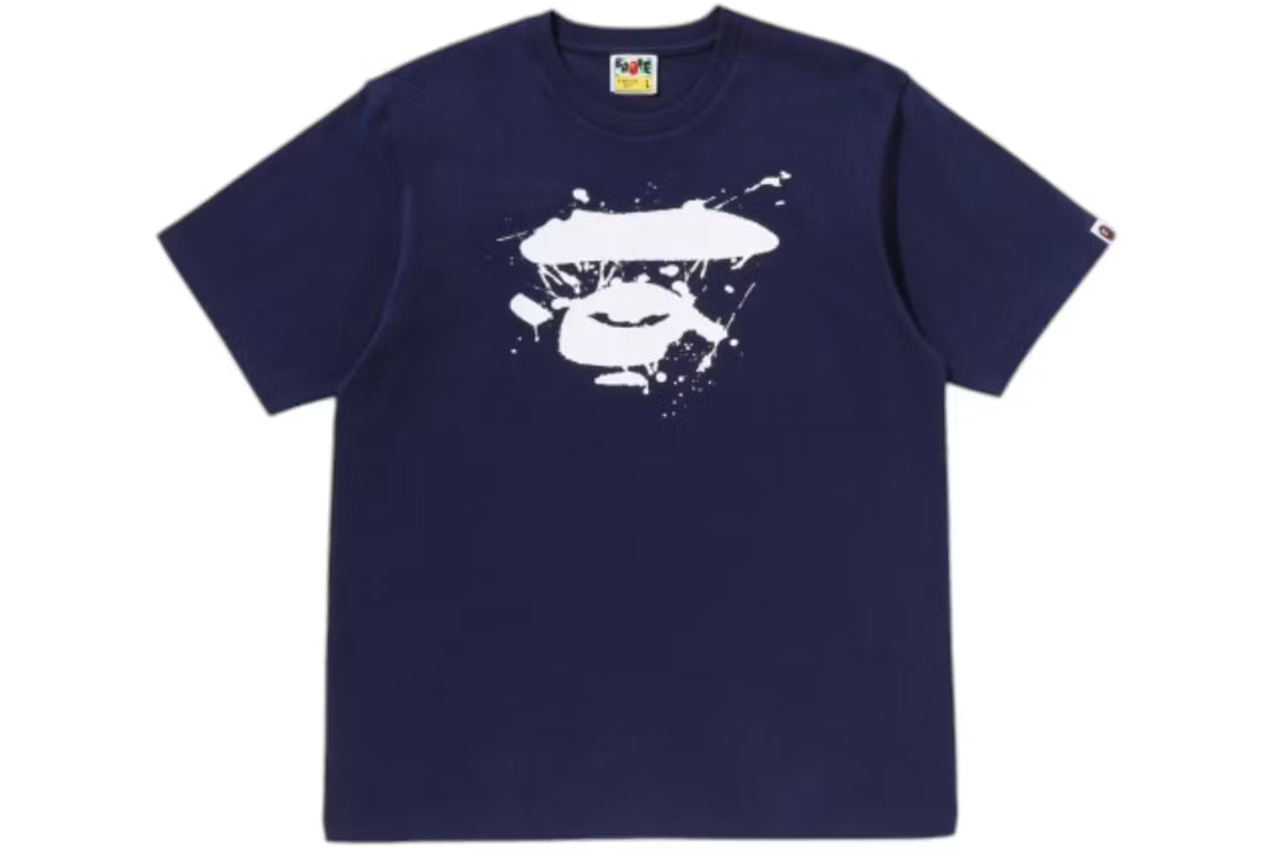 Bape Graffiti Ape Face Black Tee