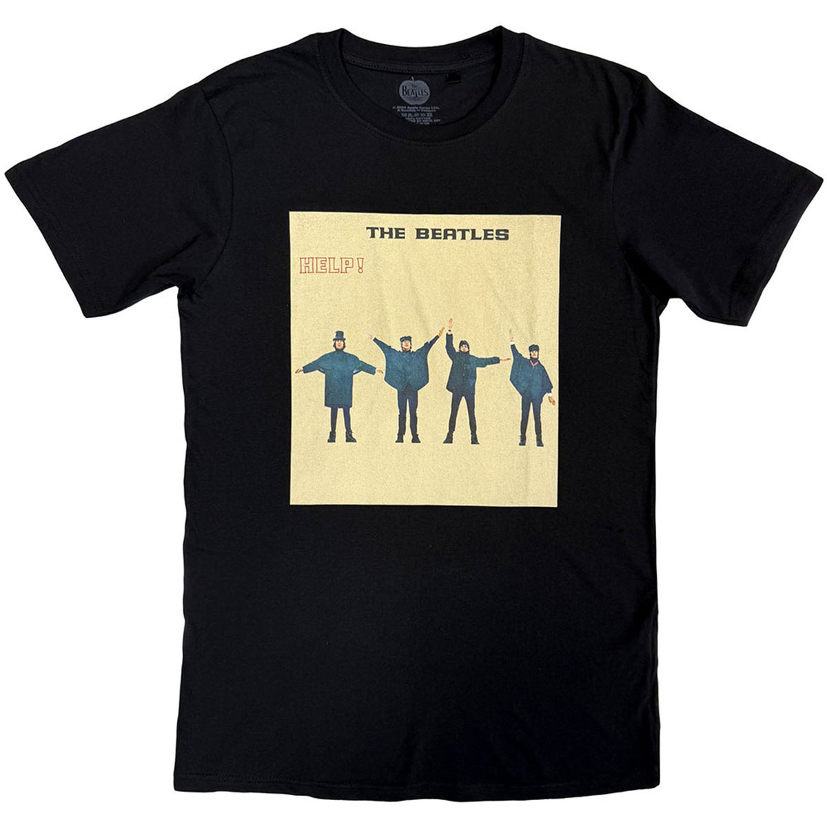 Beatles Help Album Cover Black Tee