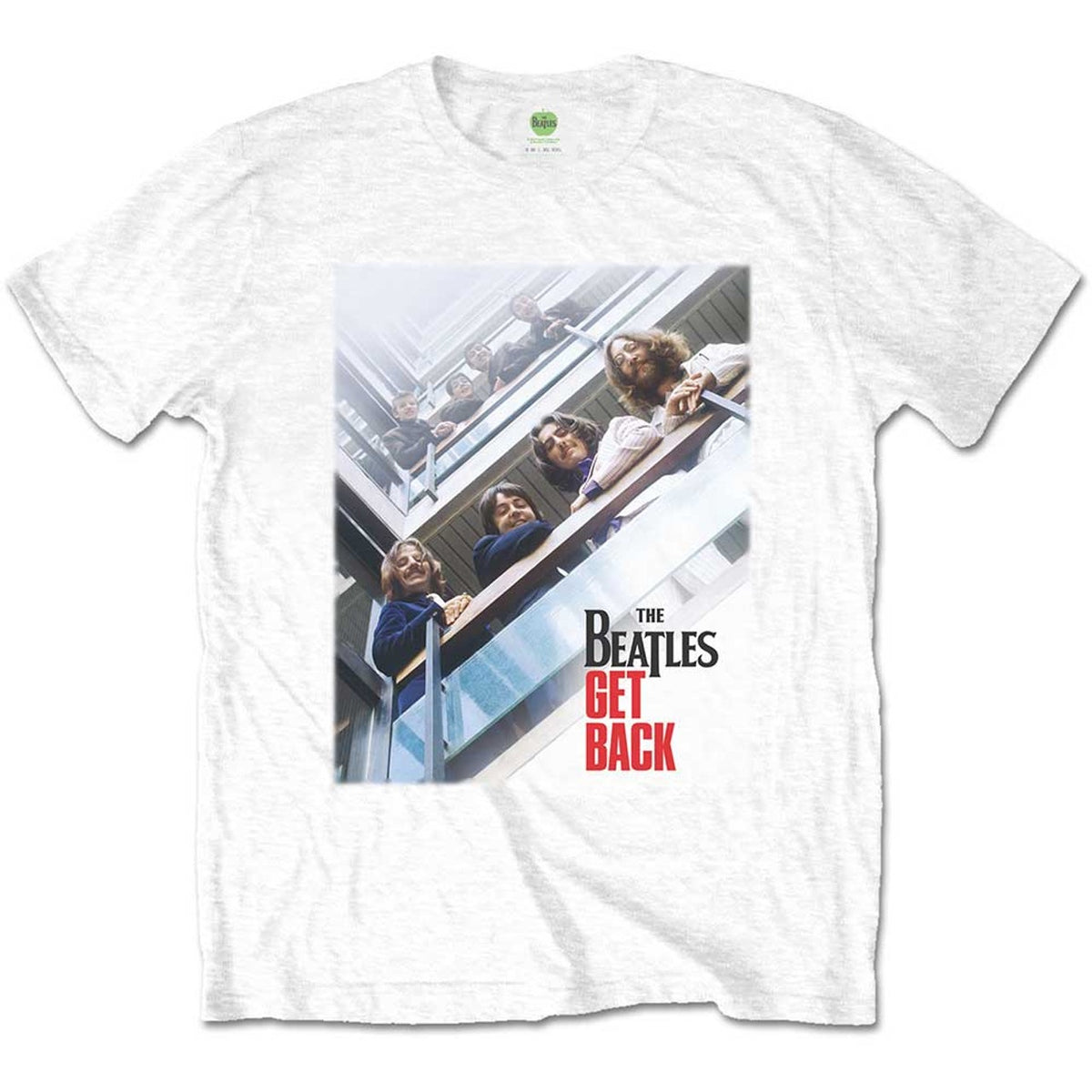 The Beatles Get Back Poster White Tee