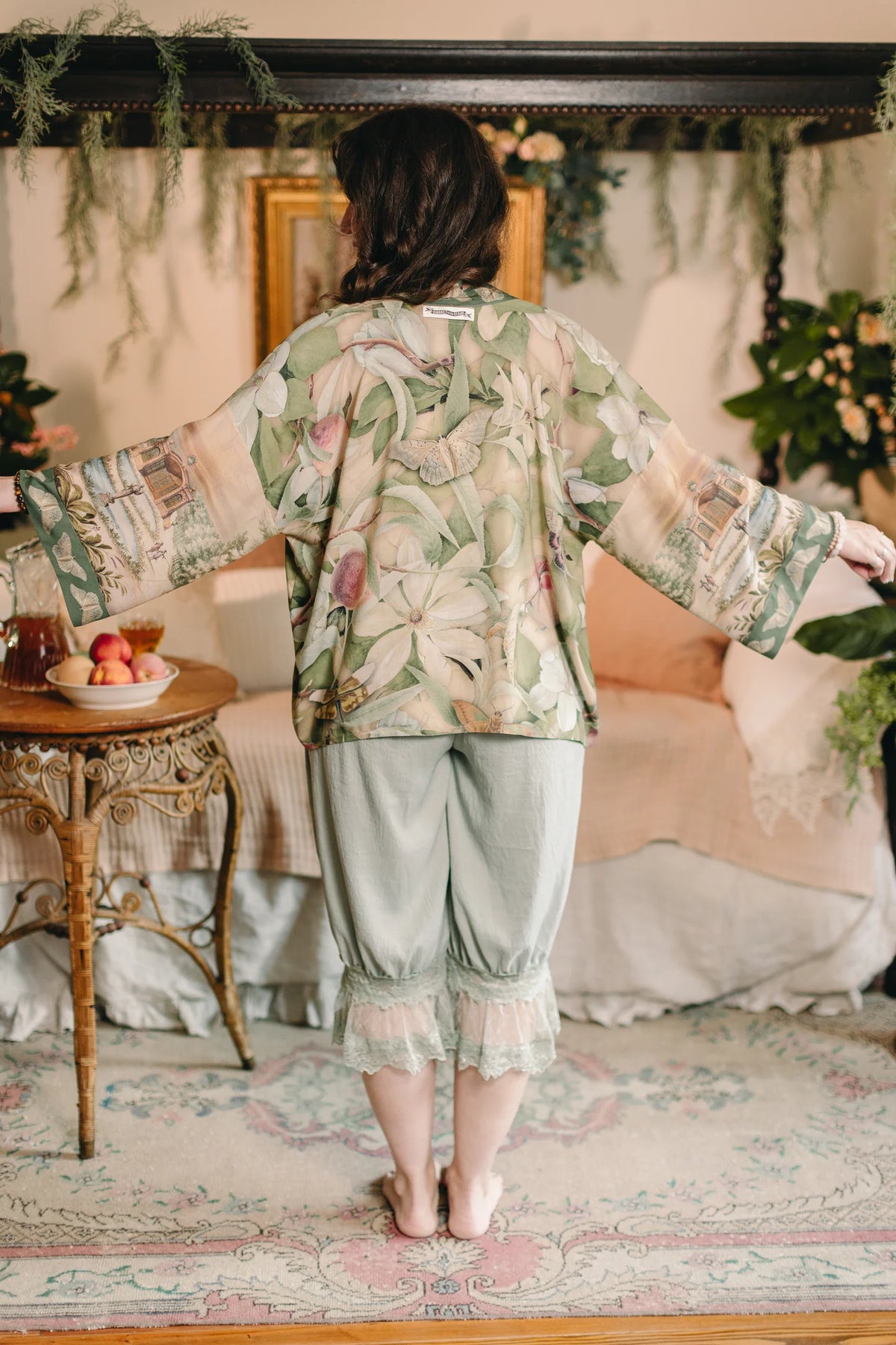 Fleur De Soleil Pixie Duster Cropped Kimono