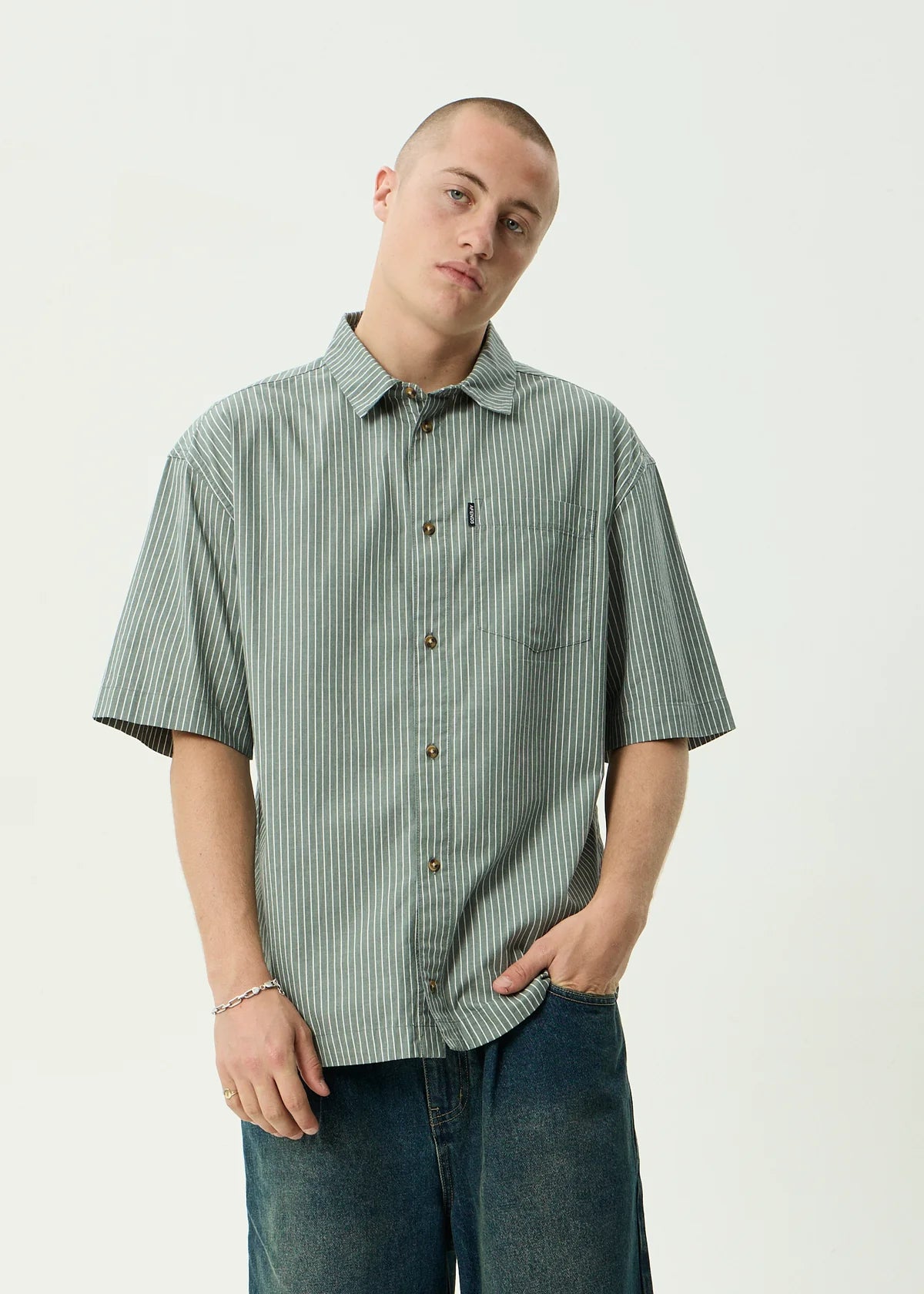 Pinned - Short Sleeve Shirt - Sycamore Stripe