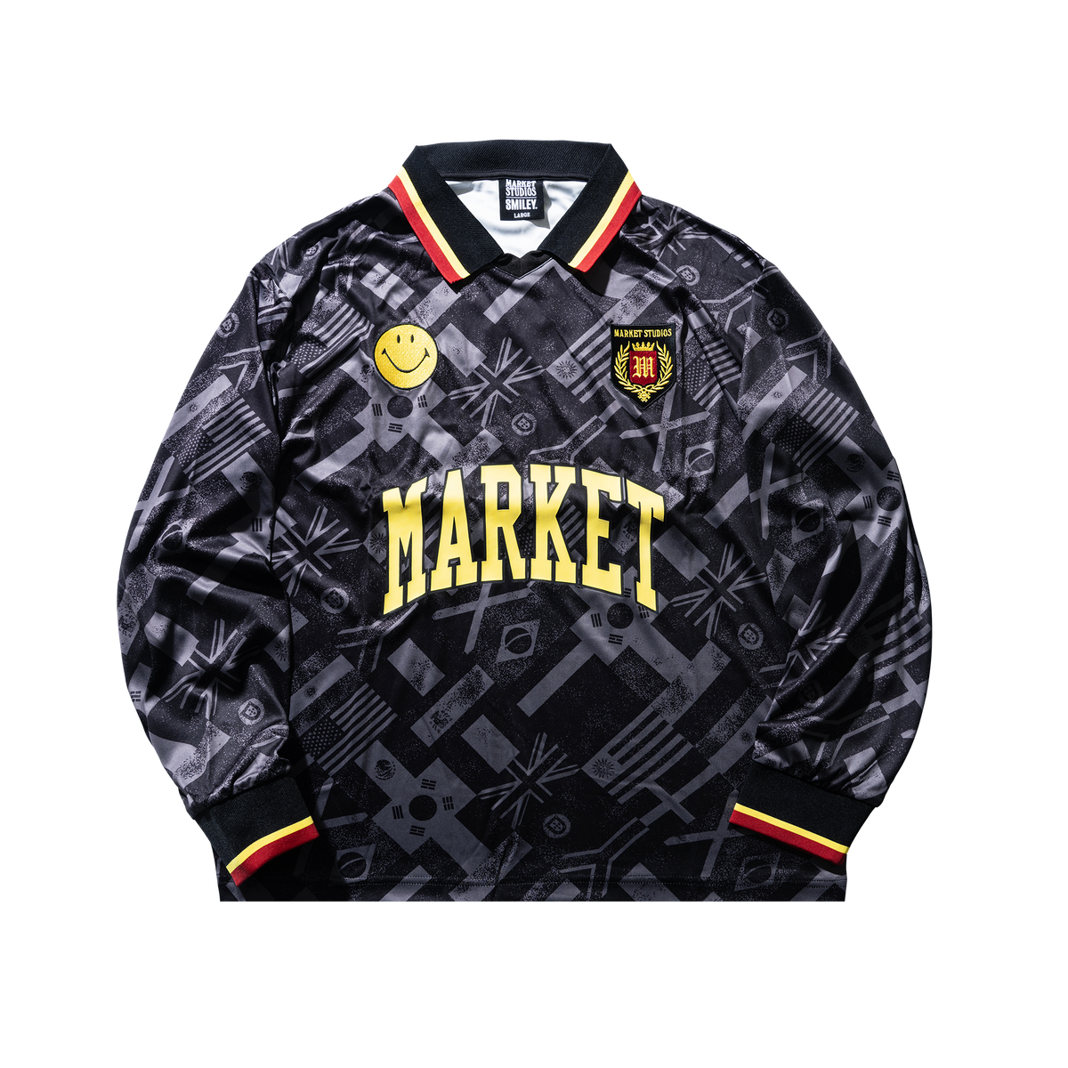 Smiley International Flags LS Soccer Jersey