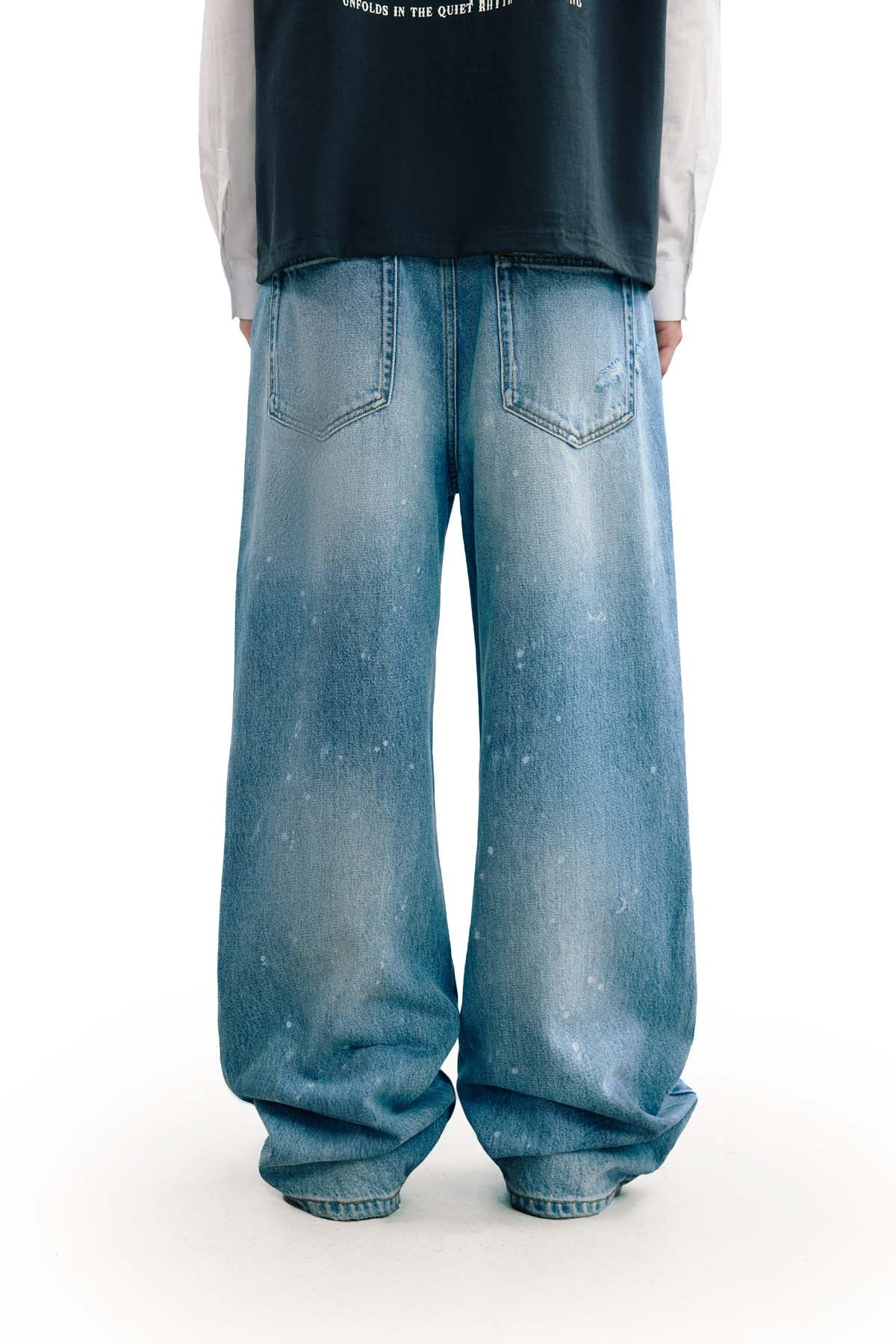 Sense Drip Washed Jeans Blue