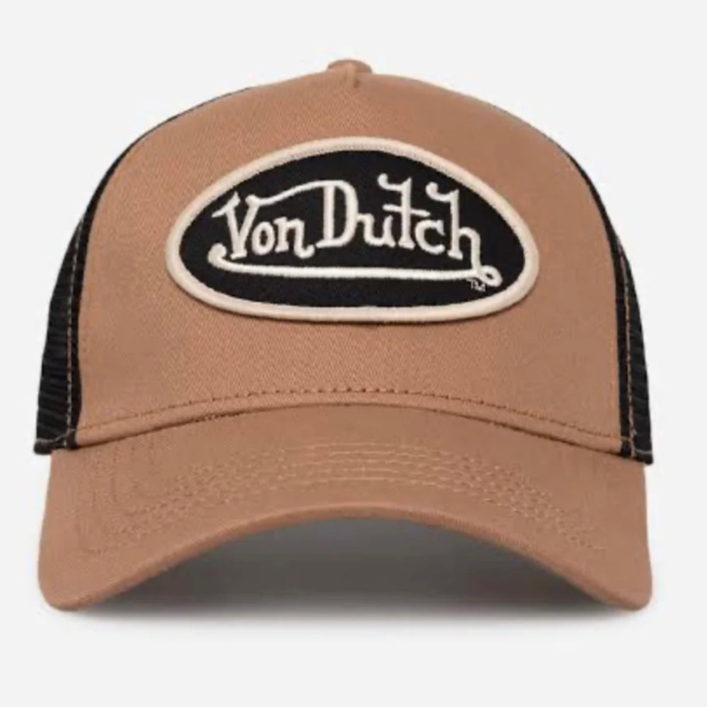 Von Dutch Taupe-Black Trucker Cap