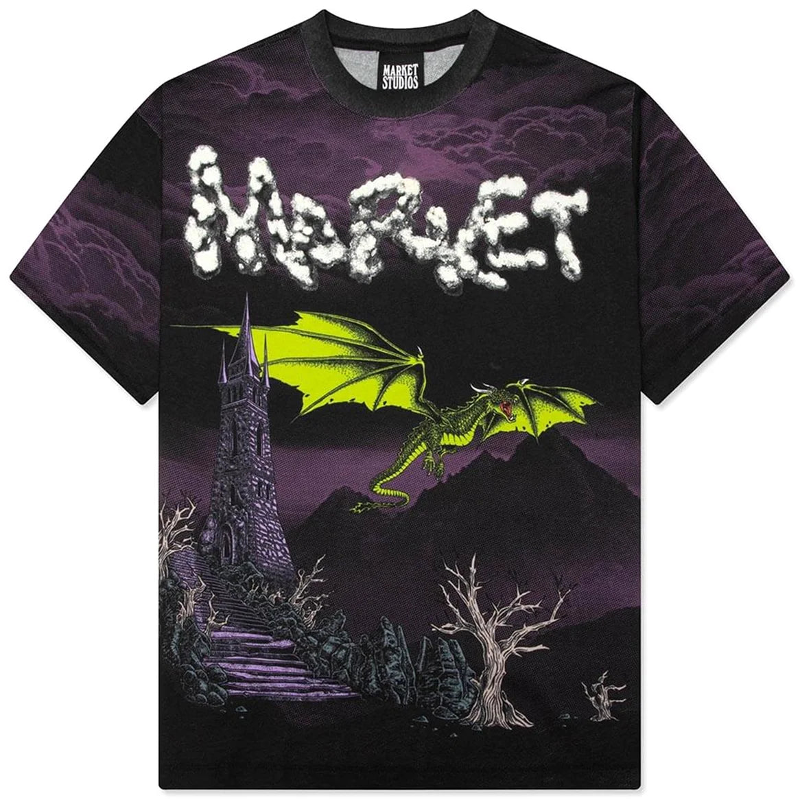 Market Dragon On The Horizon Black Tee