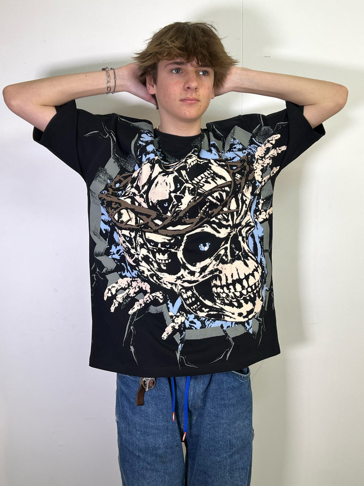 Unwanted Awaken All Over Print Black Tee