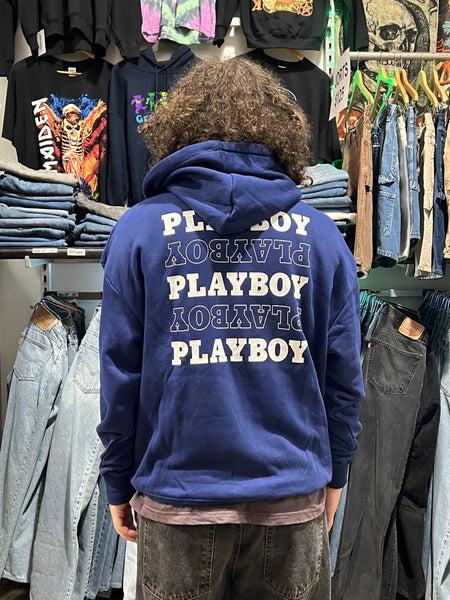 Playboy Stack Midnight Blue Hoodie