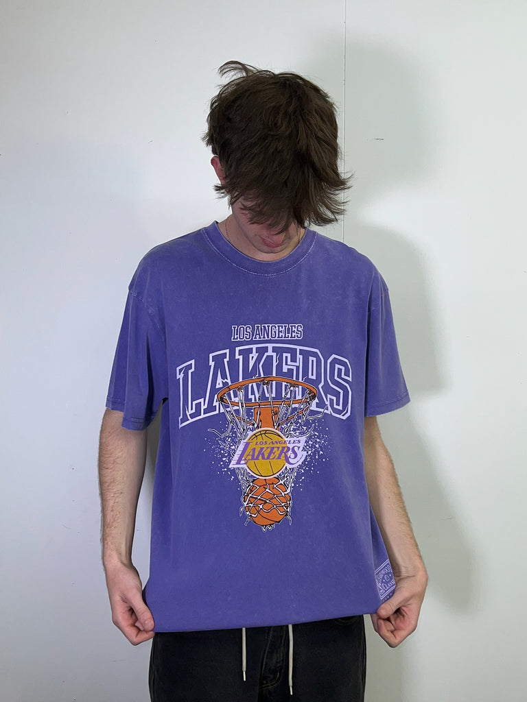 Los Angeles Lakers Vintage Arch Shatter Tee Unisex