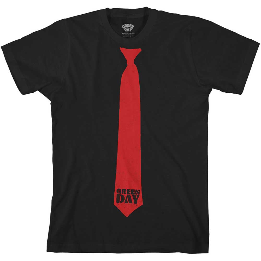 Green Day Tie Black Tee