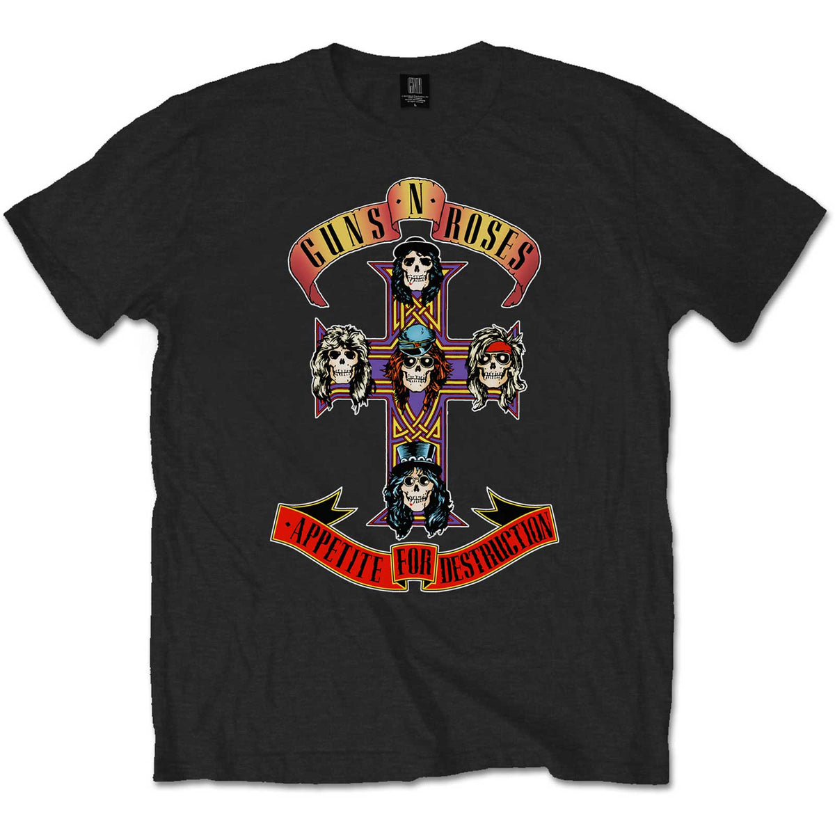 Guns N Roses Appetite For Destruction Black Tee