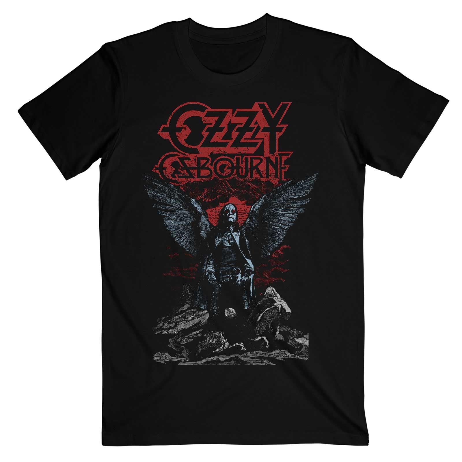 Ozzy Osbourne Angel Wings Black Tee