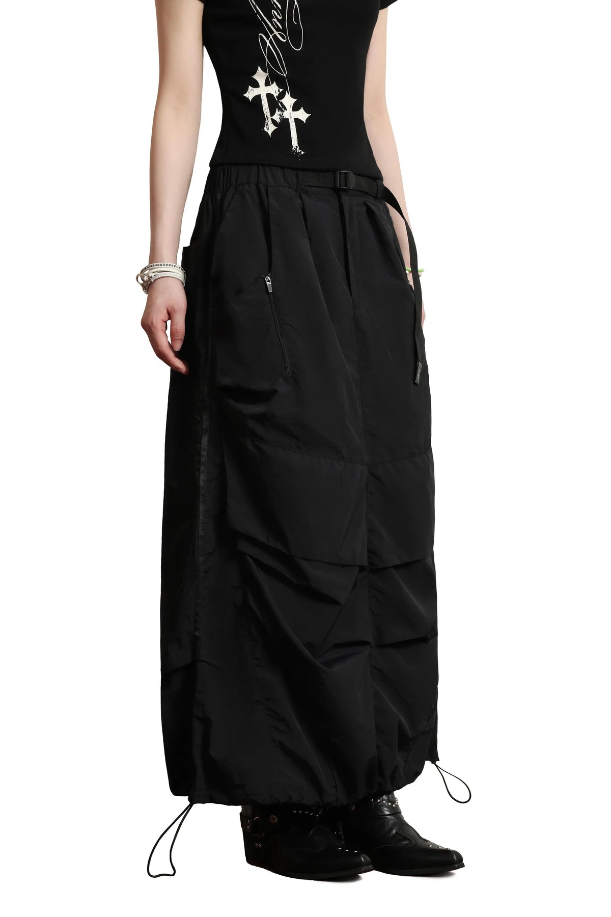Sense Technical Utility Skirt Black