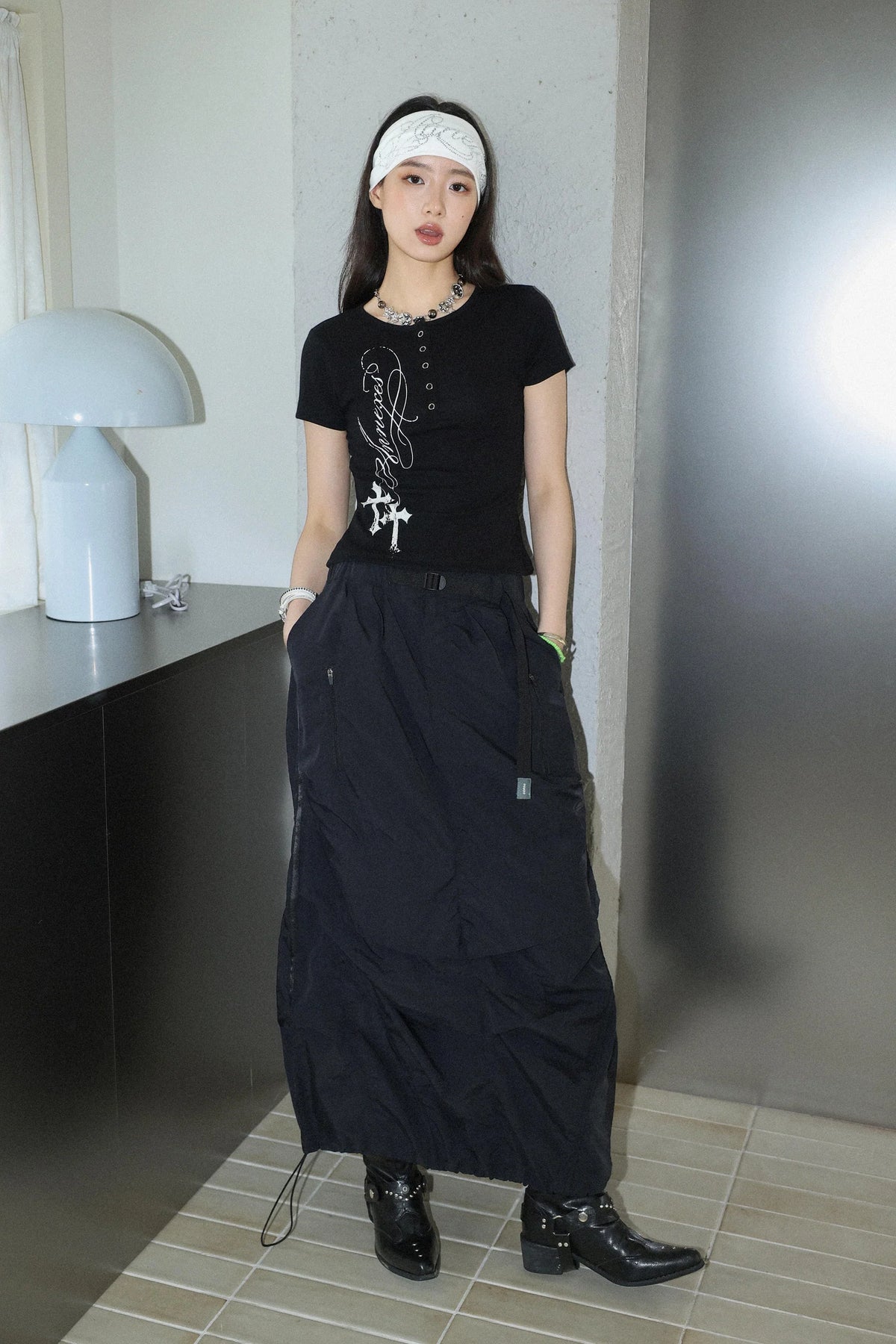 Sense Technical Utility Skirt Black