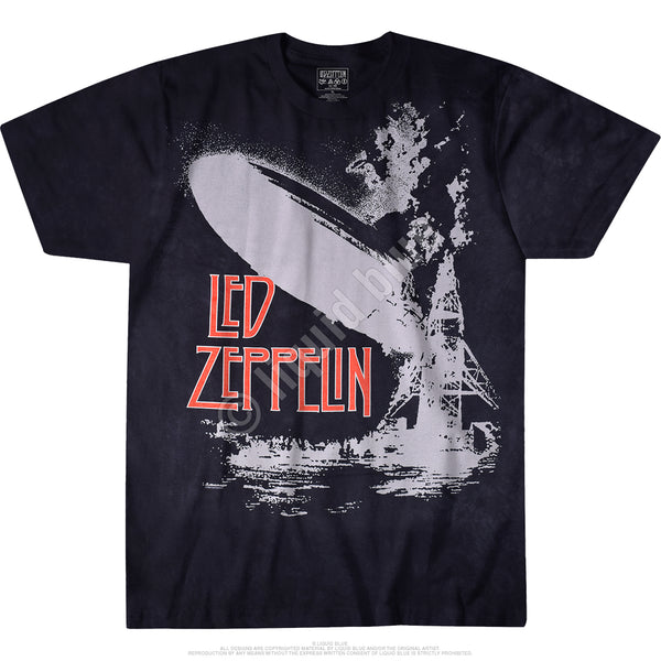 Led Zeppelin Exploding Zeppelin Tie-Dye Tee