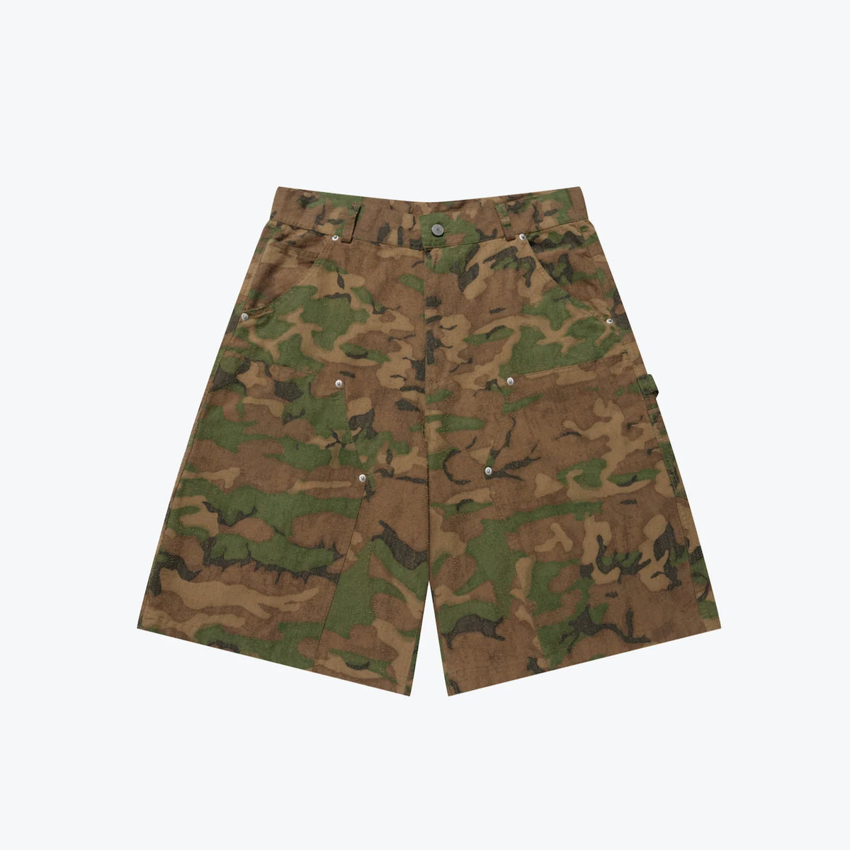 Sense Double Knee Camo Shorts Jungle