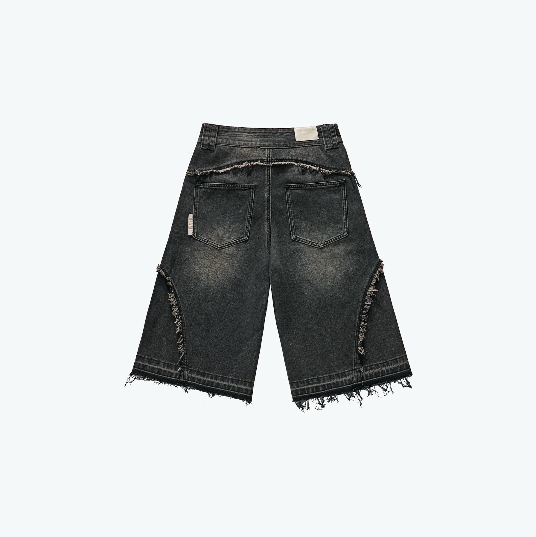 Sense Twist Seam Carpi Coal Black Jorts