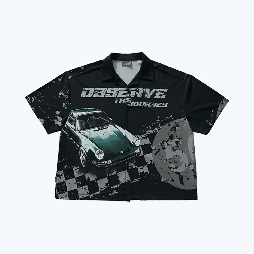 Sense Racing Full Print Black Shirt