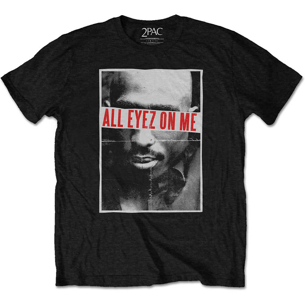 Tupac All Eyez On Me Folded Black Tee