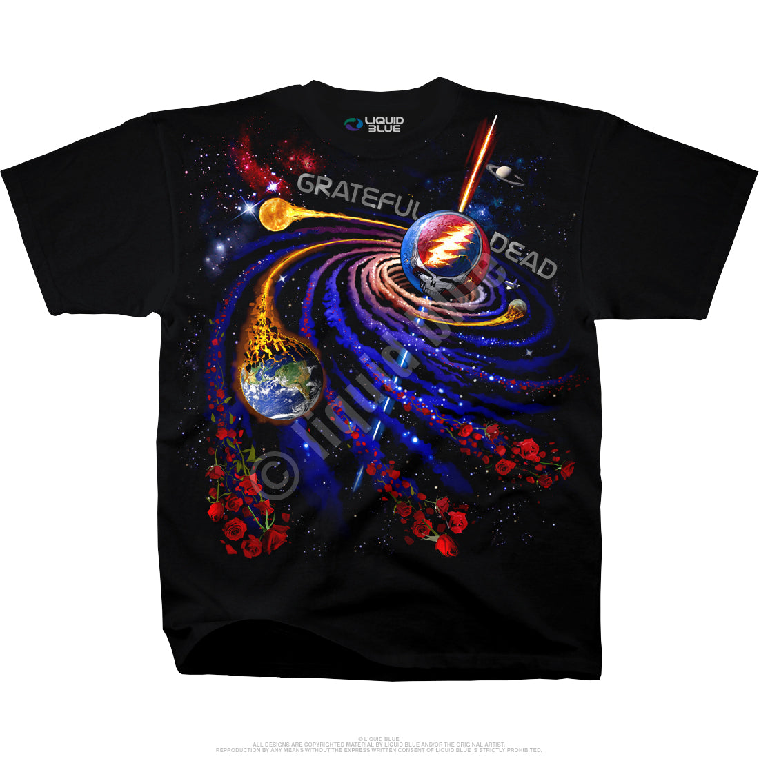 Grateful Dead Steal Your Orbit Black Tee