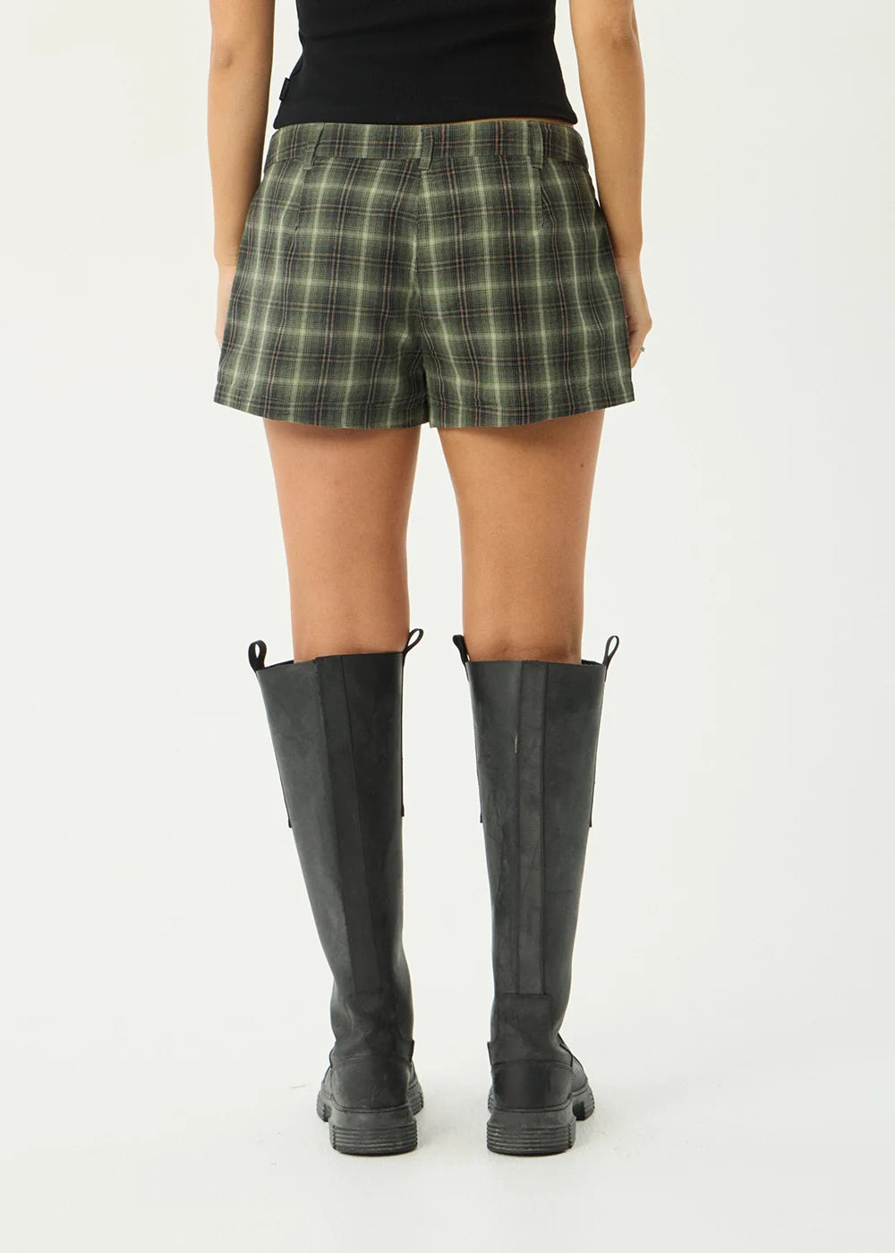 Jonah Demi - Low Rise Short - Deep Olive Check
