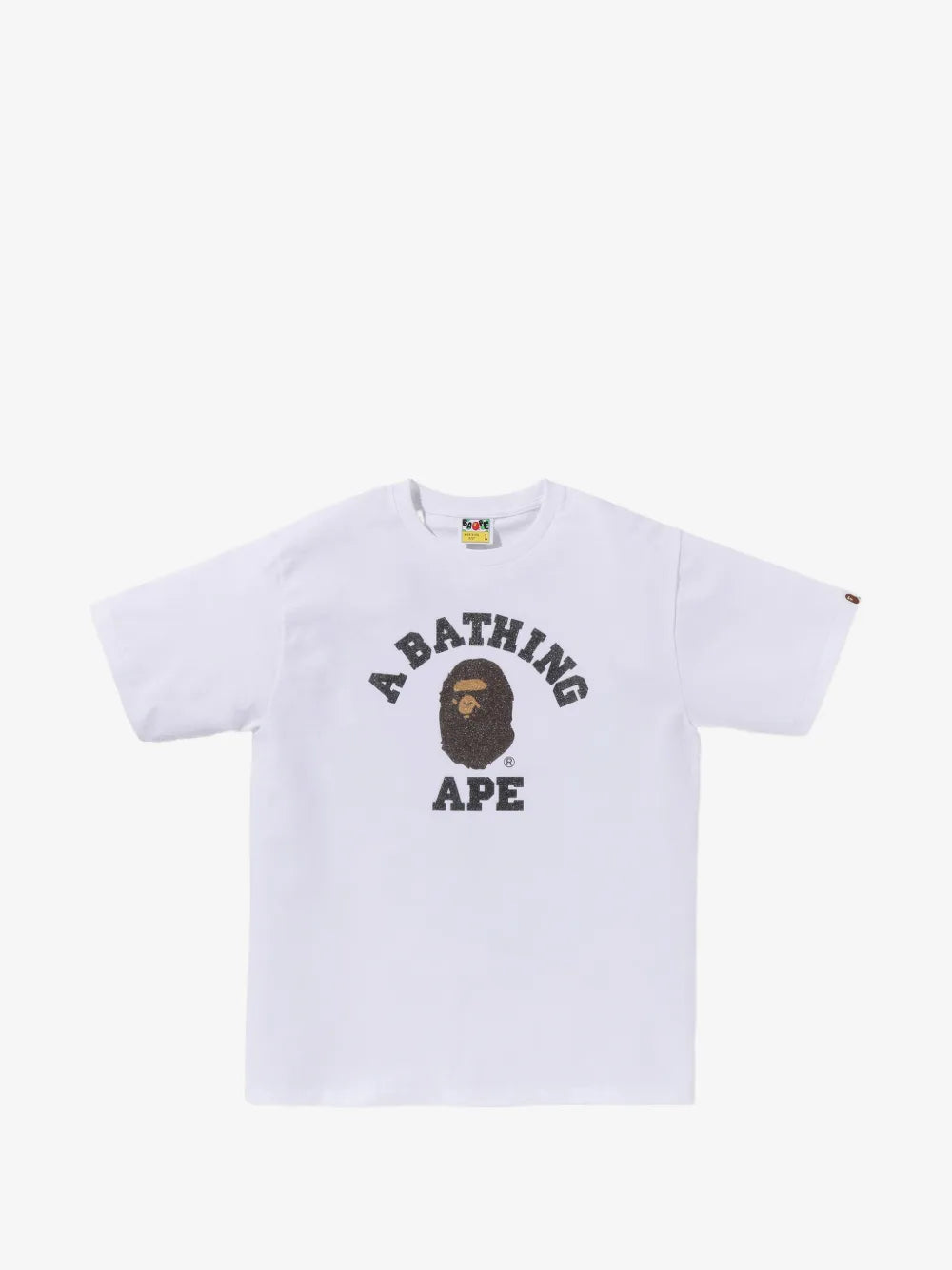 Bape Ape Head Glitter White Tee