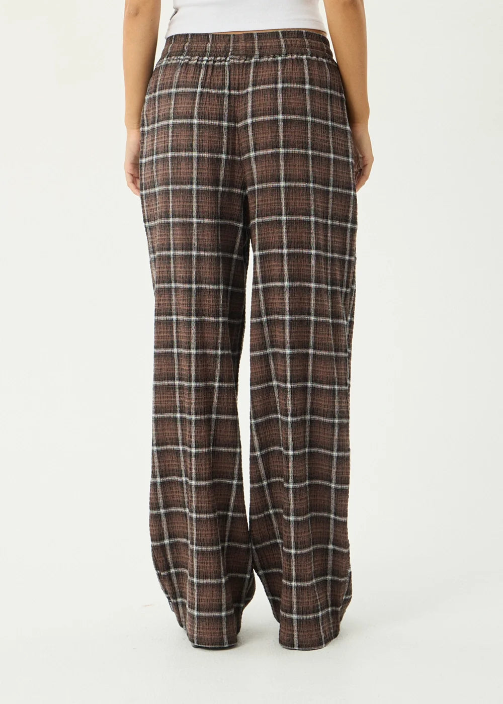 Reverie Hemp - Seersucker Pant - Coffee Check