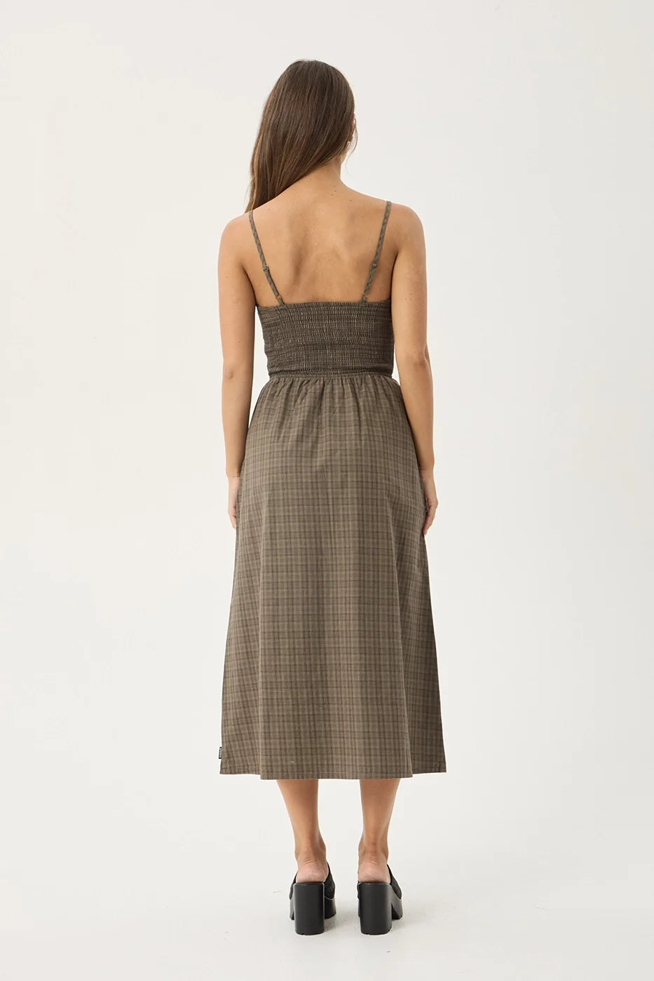 Shadow - Midi Dress - Stone Check