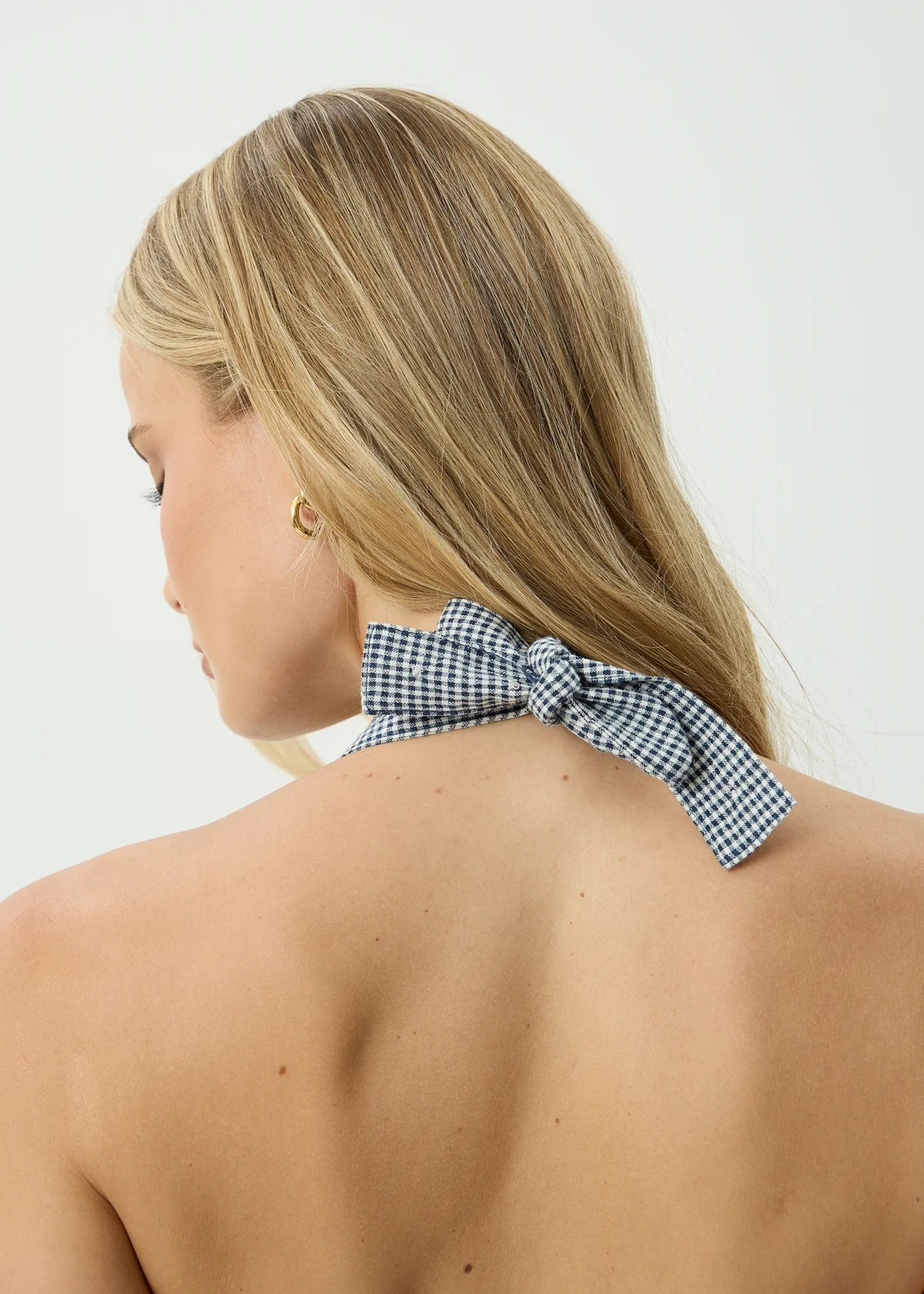 Maya - Midi Dress - Indy Navy Check
