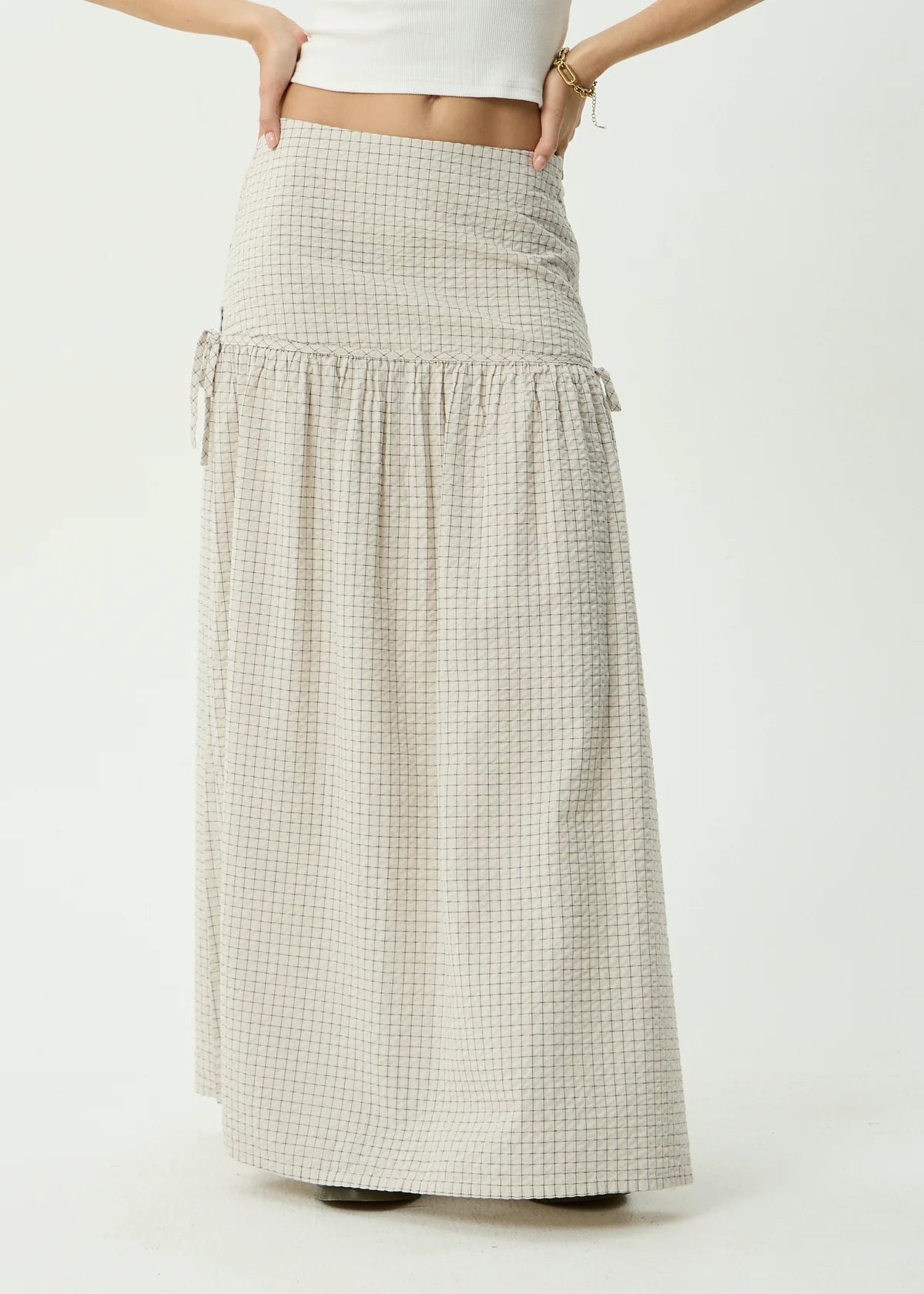 Nadia - Maxi Skirt - Reverb Moonbeam Check