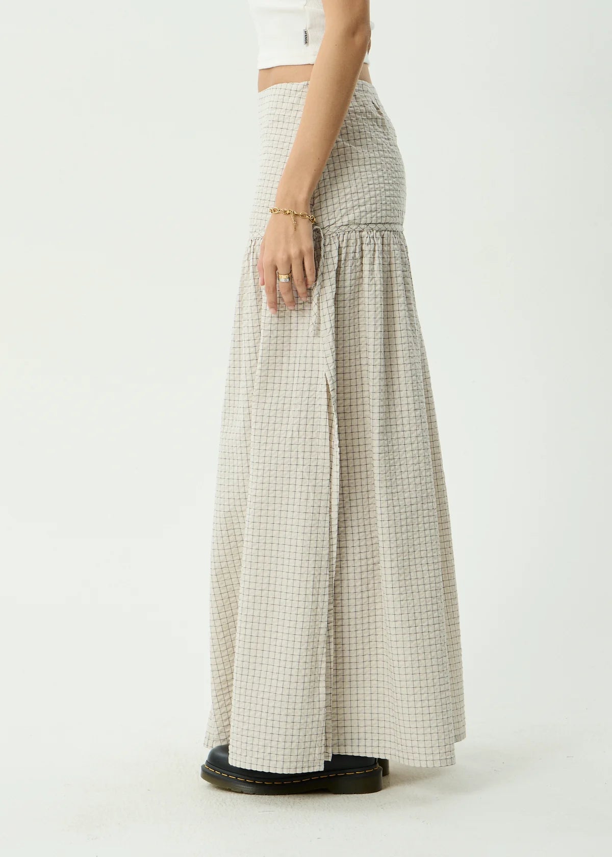 Nadia - Maxi Skirt - Reverb Moonbeam Check