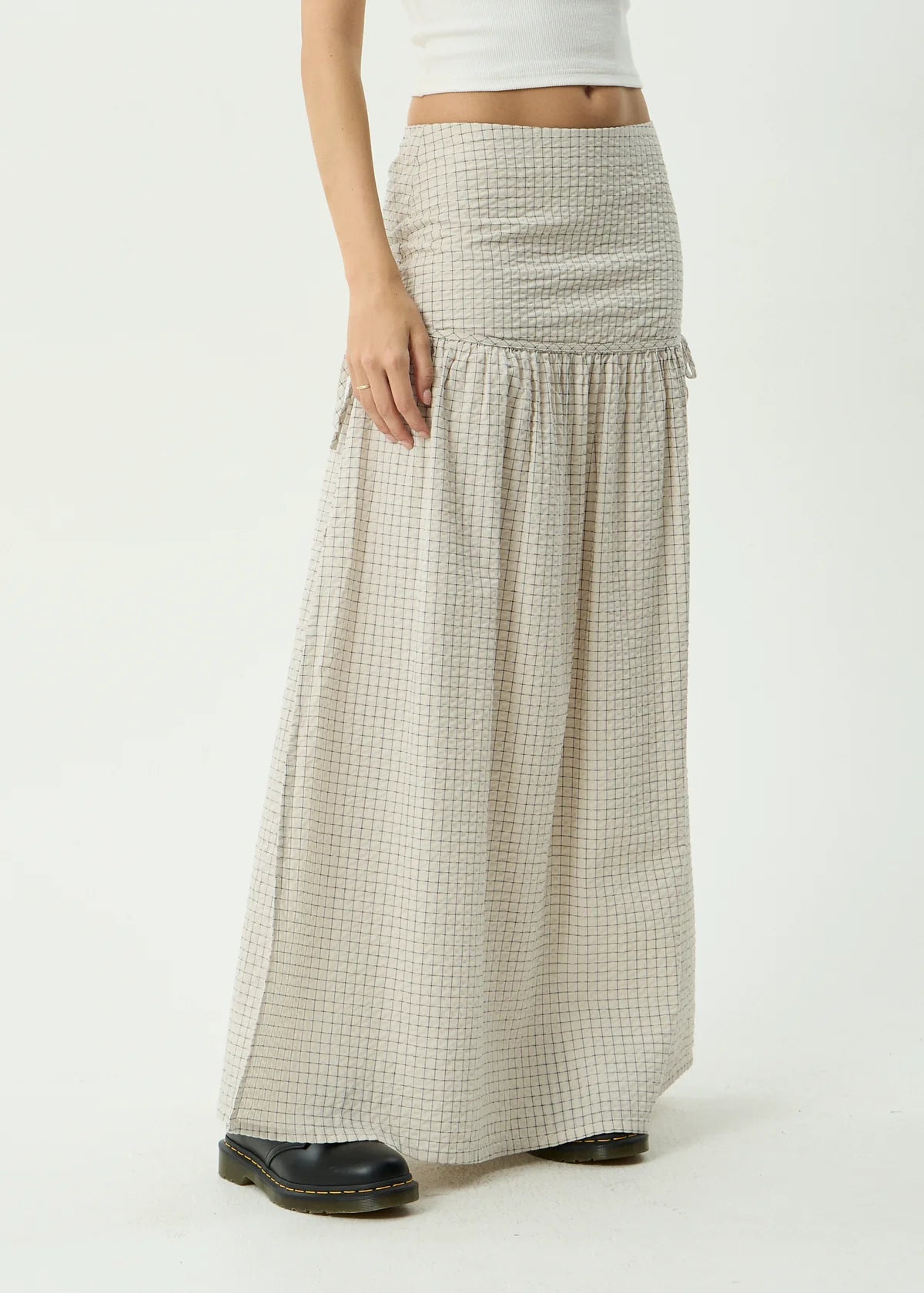 Nadia - Maxi Skirt - Reverb Moonbeam Check