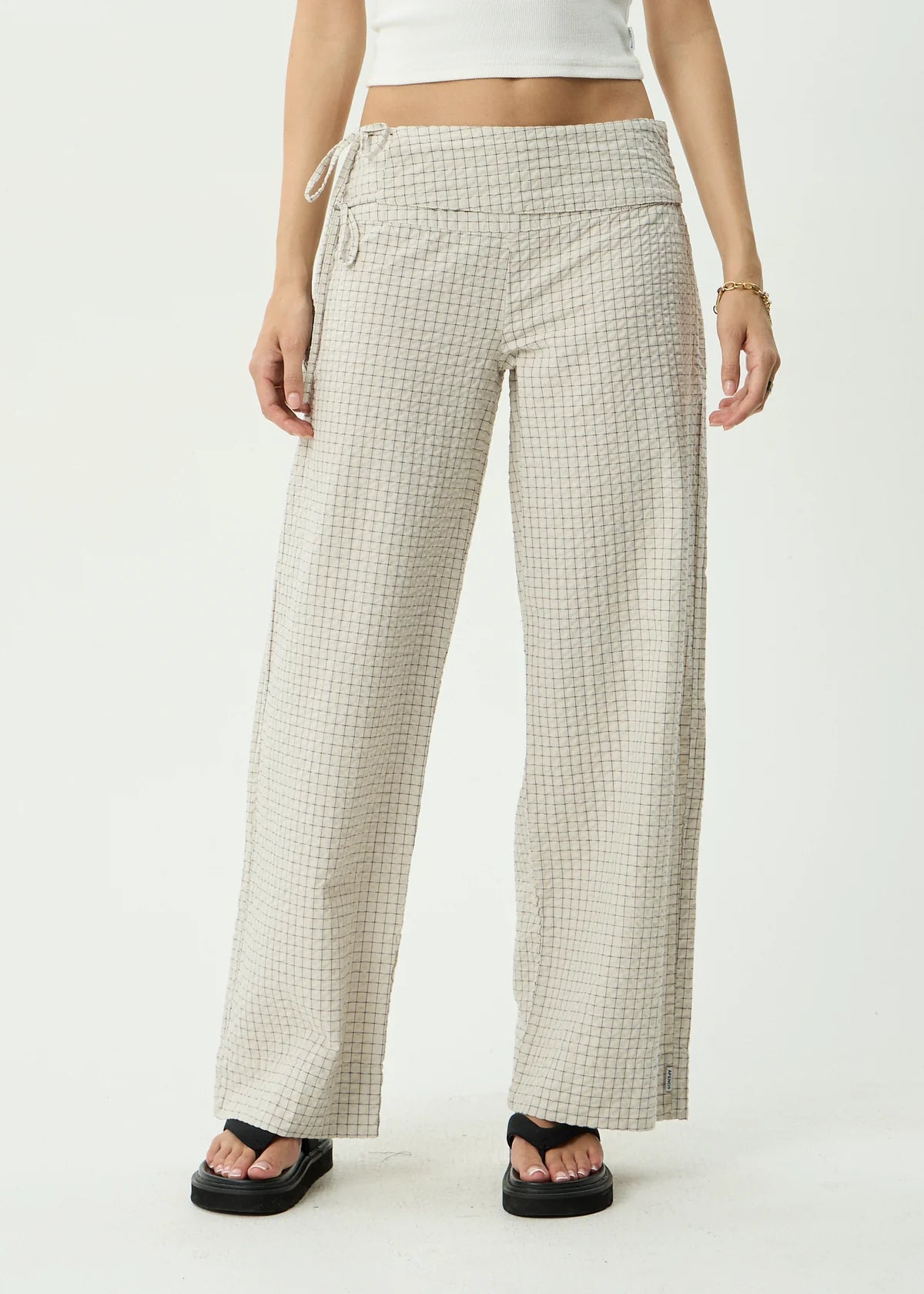 Sofia - Wide Leg Pant - Reverb Moonbeam Check