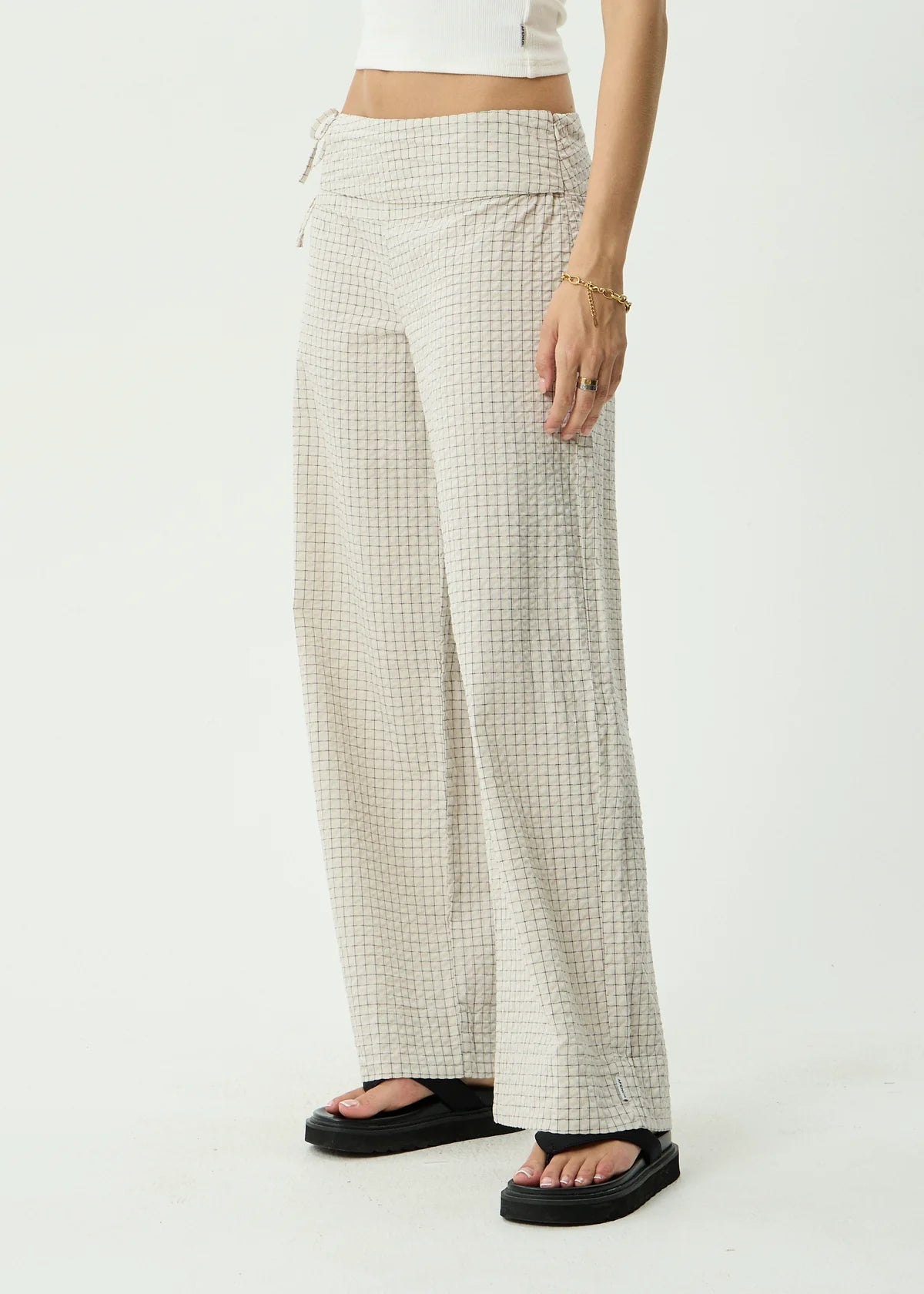 Sofia - Wide Leg Pant - Reverb Moonbeam Check