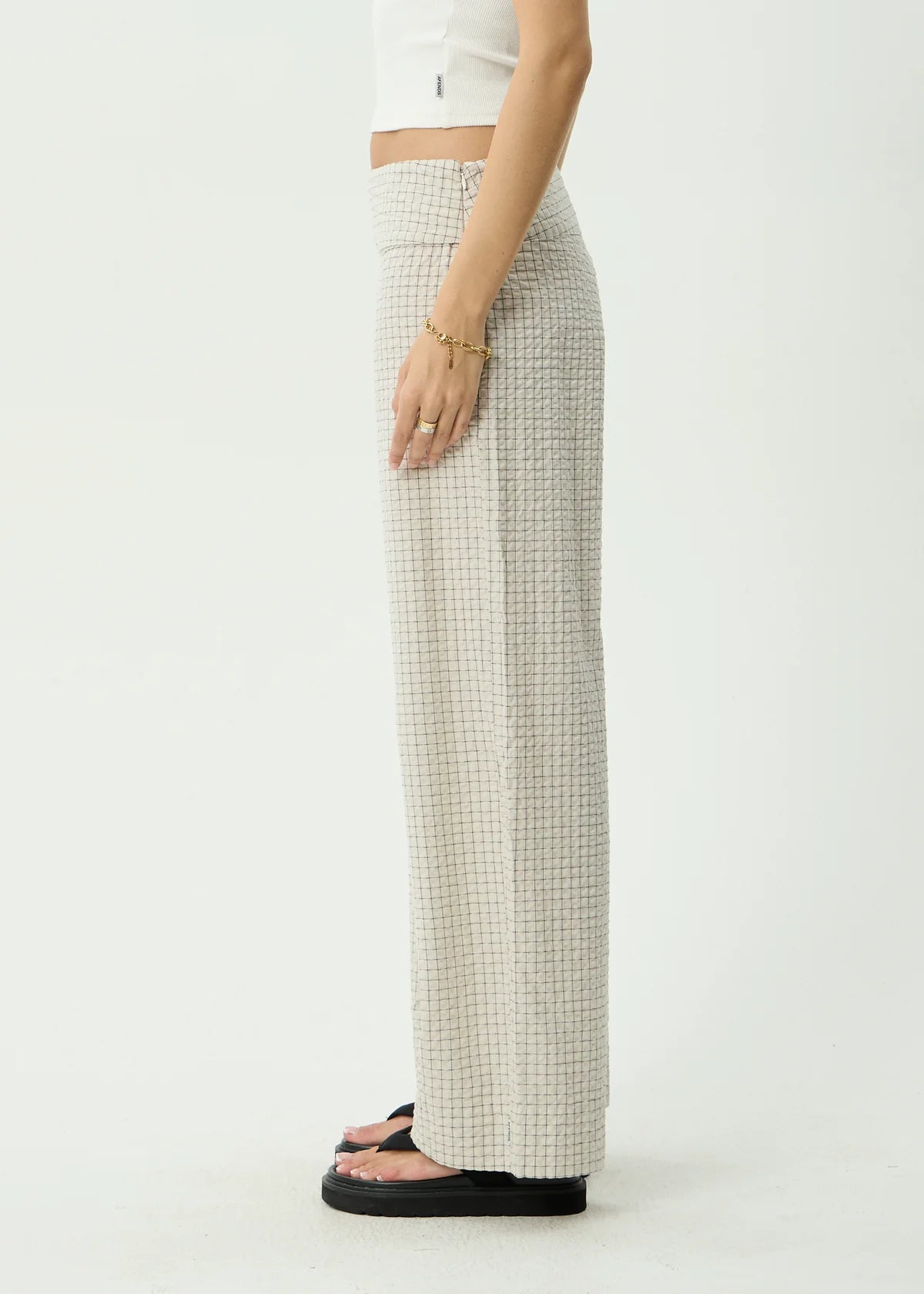 Sofia - Wide Leg Pant - Reverb Moonbeam Check