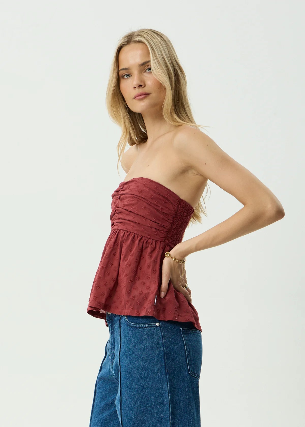Juni - Strapless Top - Ruby Anglaise