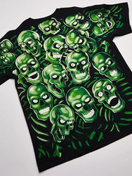 Skull Pile Green Tee