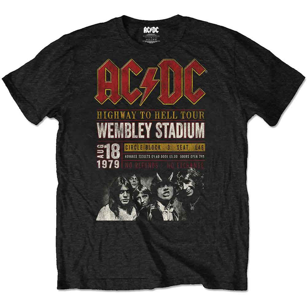 AC-DC Wembley '79 Black Tee