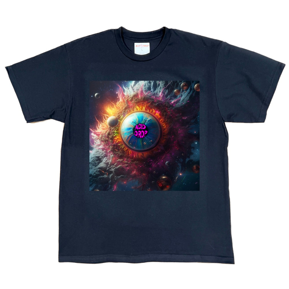Acid Drop Eye of the Galaxy Black Tee