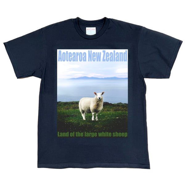 Aotearoa NZ Land of the Large White Sheep Tee