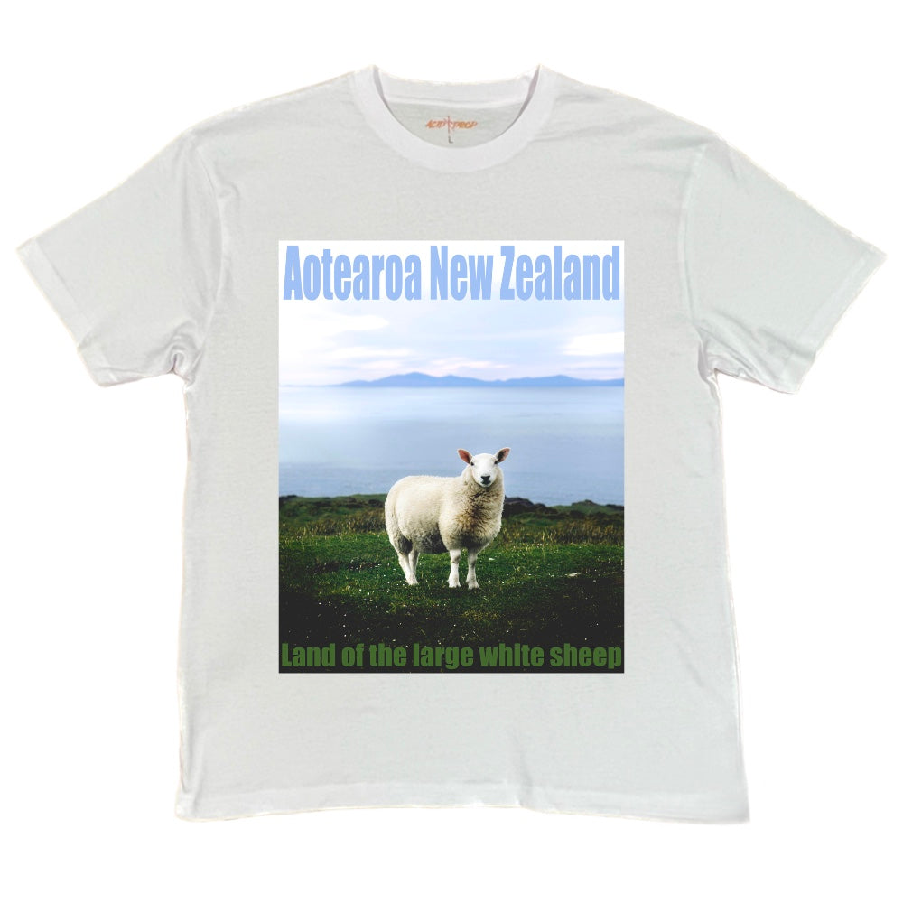 Land of the Large White Sheep Design Tee