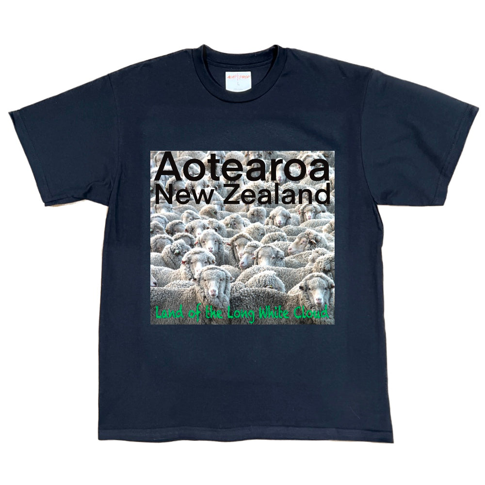 Aotearoa NZ Land of the Long White Cloud Sheep #2 Tee