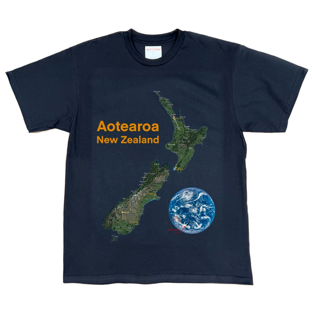 Aotearoa New Zealand Map Tee