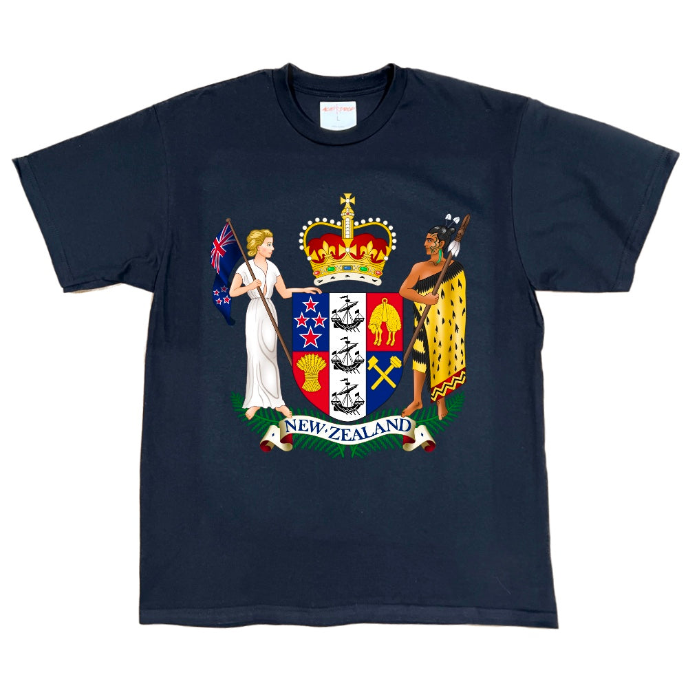 Aotearoa NZ Coat of Arms Design Tee