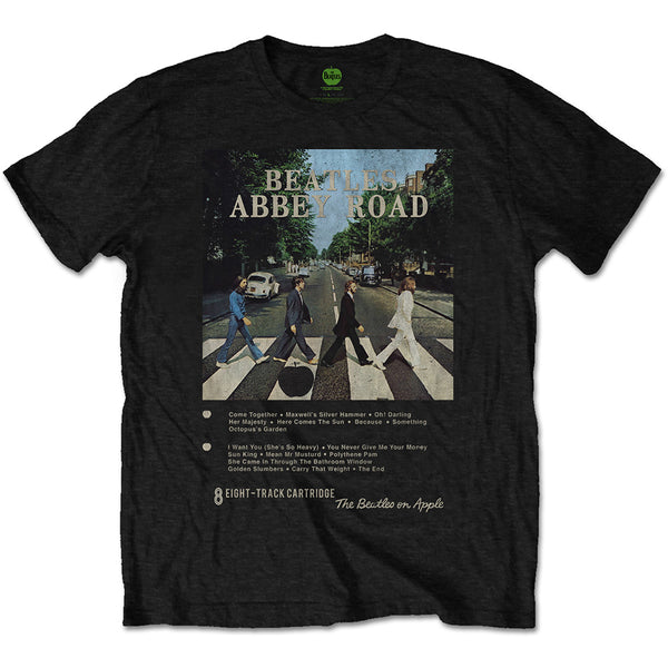 The Beatles Abbey Road 8 Track Black Tee