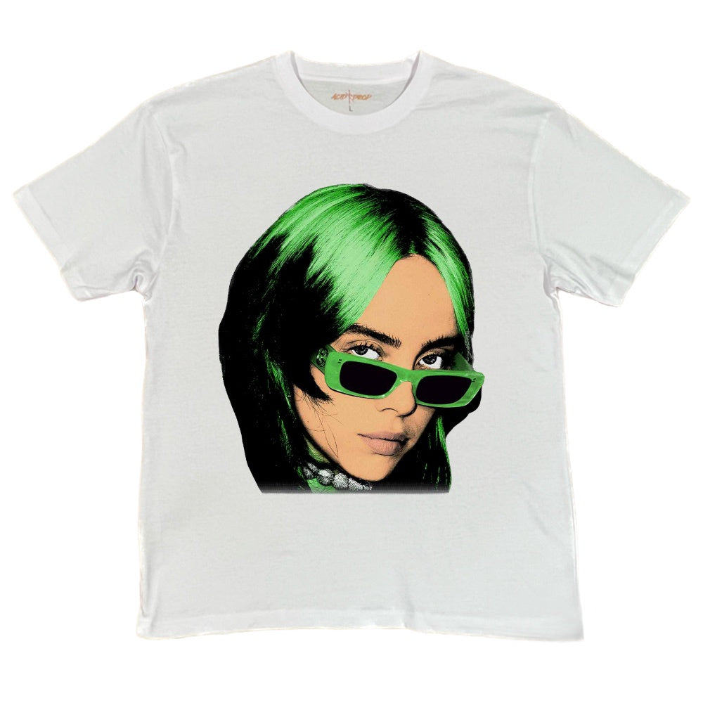 Billie Eilish Green Hair Tee