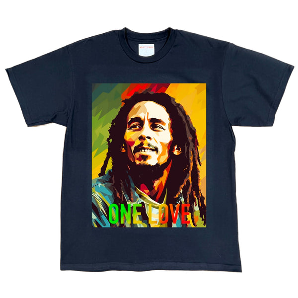 Bob Marley One Love Art Design Tee