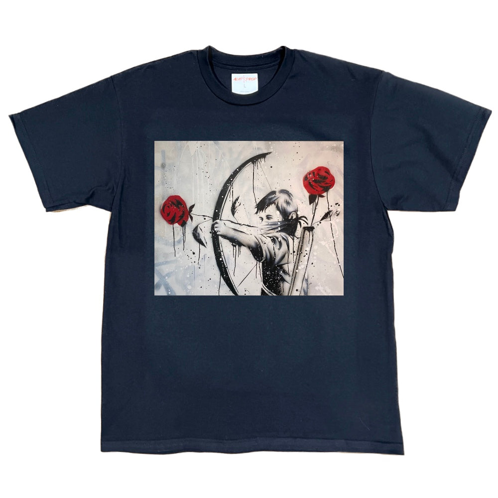 Bow and Roses Graffiti Tee