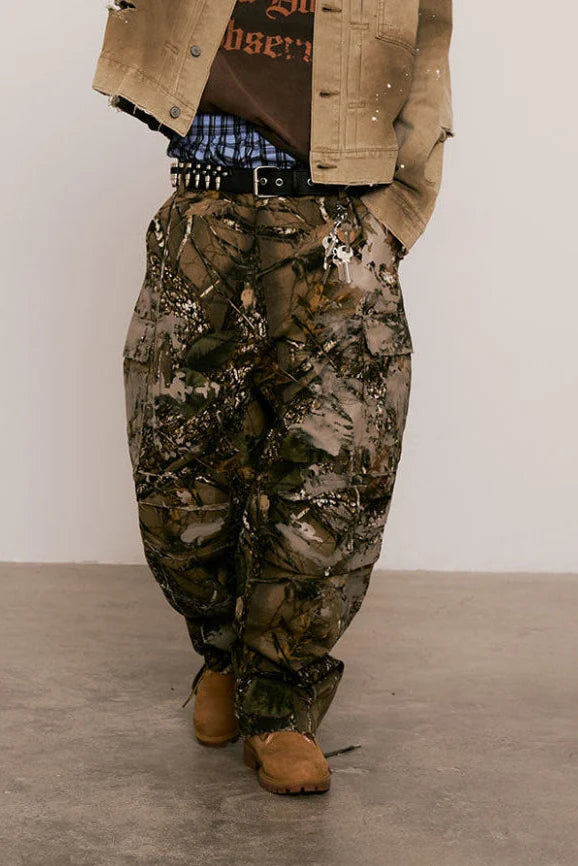 Sense Dirty Splash Cargo Pants Woodland